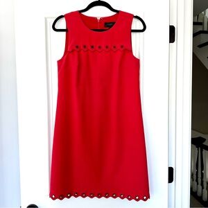 J. Crew Red Shift Dress, Size 4